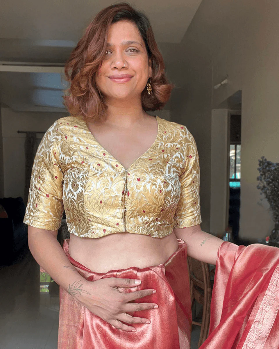Mugdha Khimkab Brocade Blouse - Nargiz - Image 4