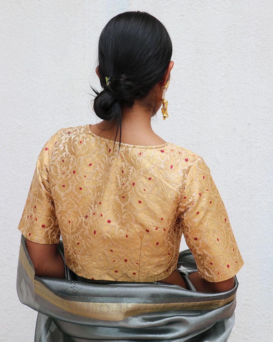 Mugdha Khimkab Brocade Blouse - Nargiz - Image 5