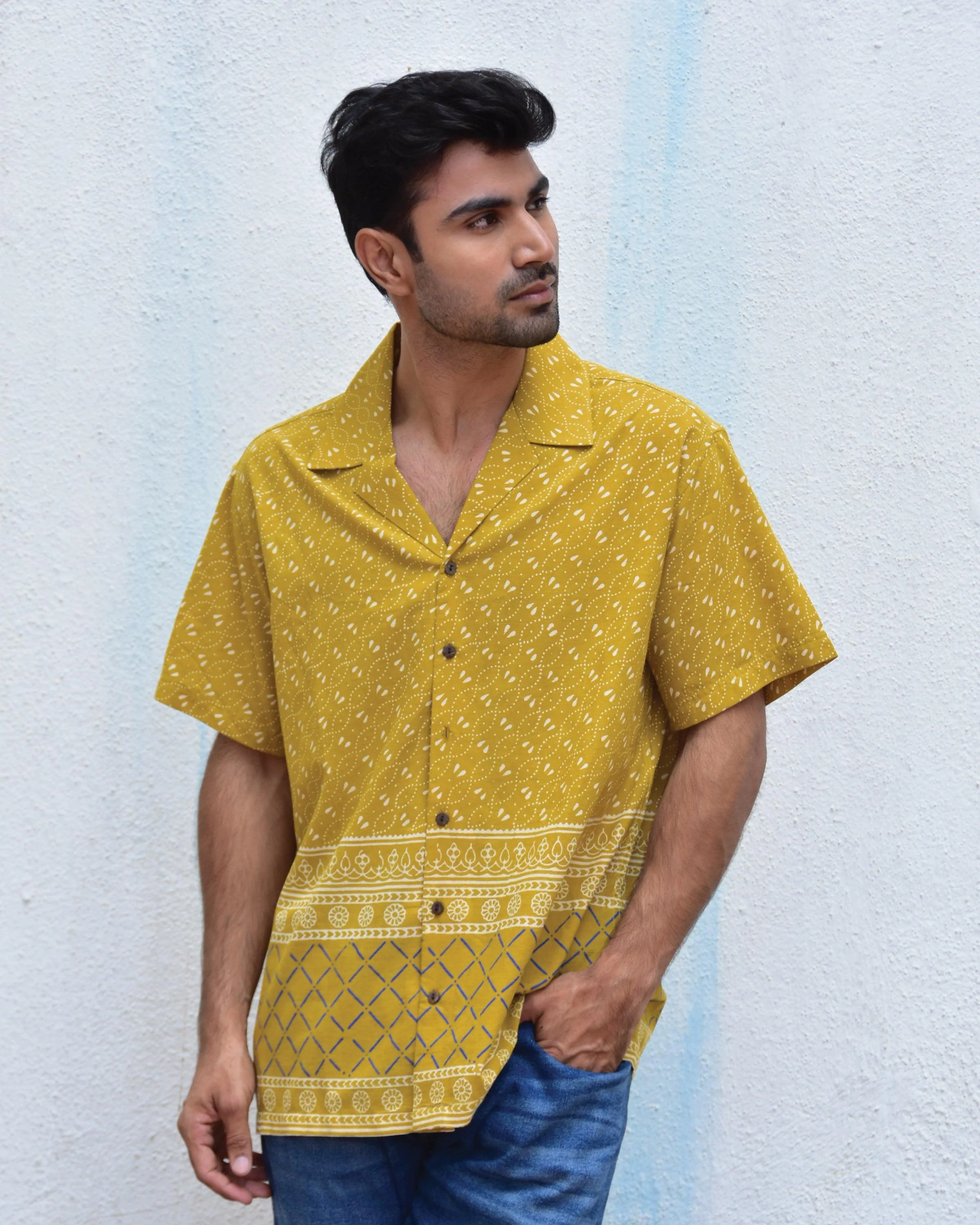 Mystic Marvel Handblockprinted Pure Cotton Shirt - Image 2