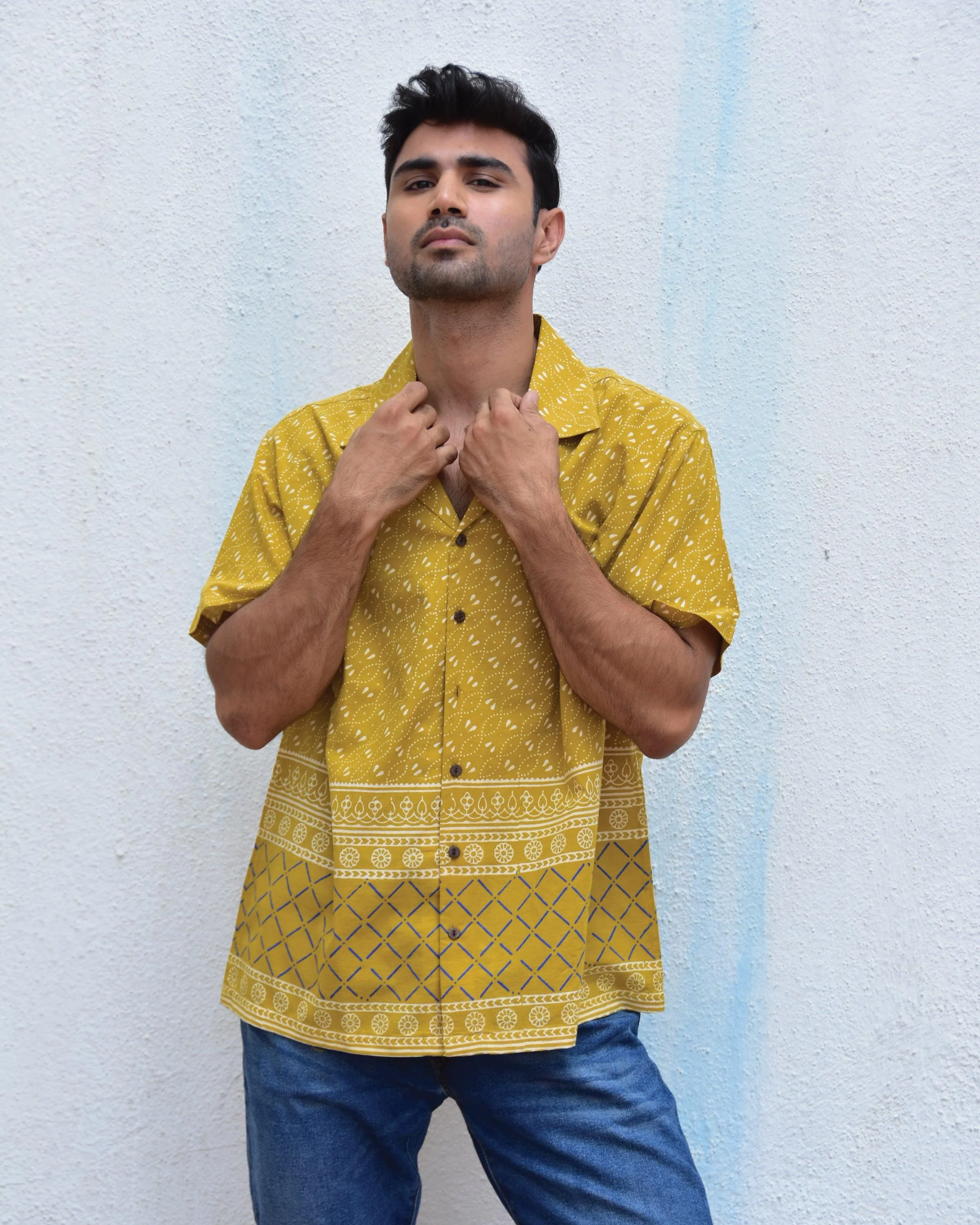 Mystic Marvel Handblockprinted Pure Cotton Shirt - Image 4