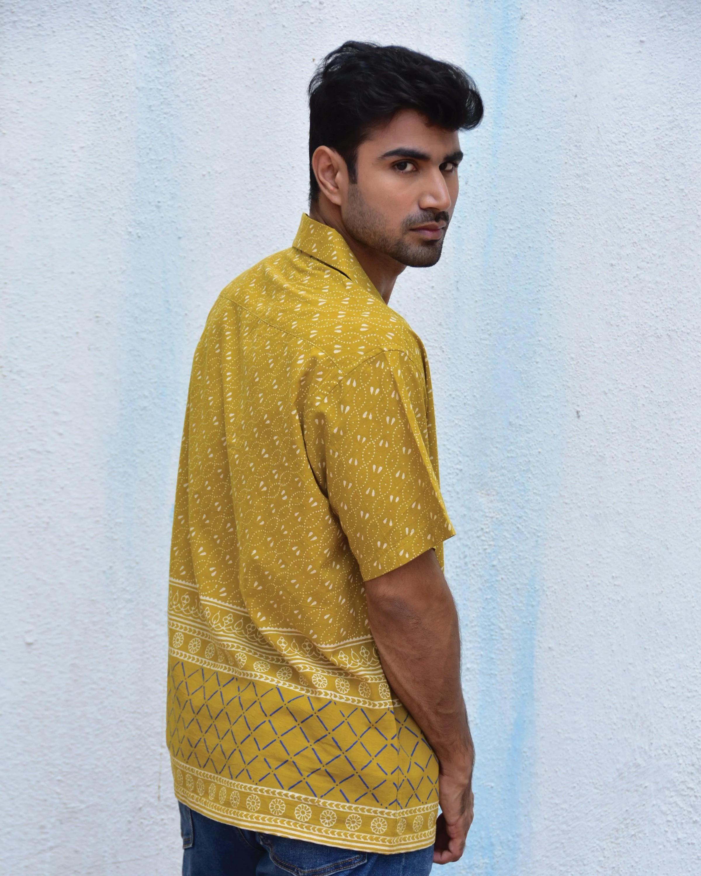 Mystic Marvel Handblockprinted Pure Cotton Shirt - Image 6