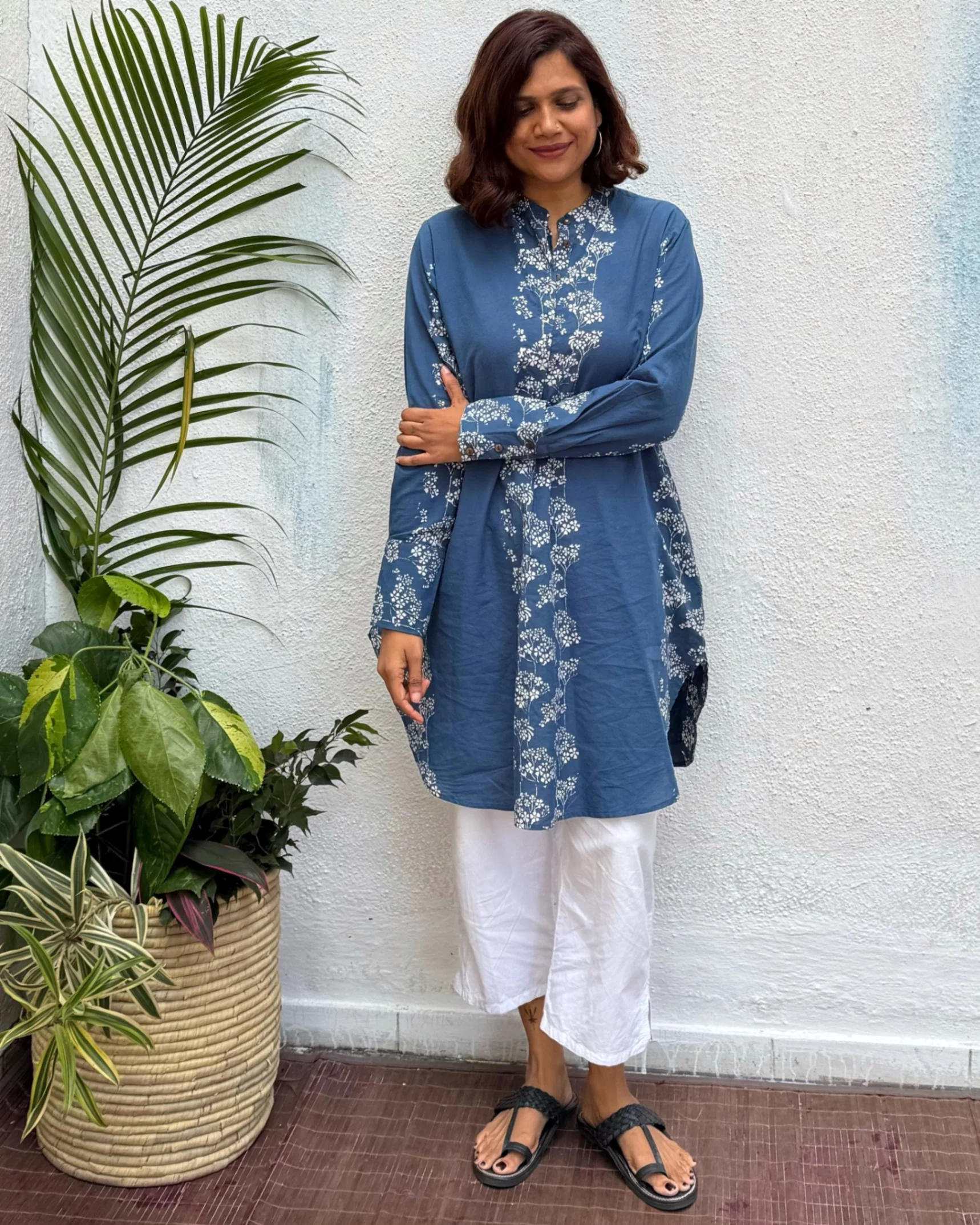 Nandini Block Printed Cotton Kurti - Image 6
