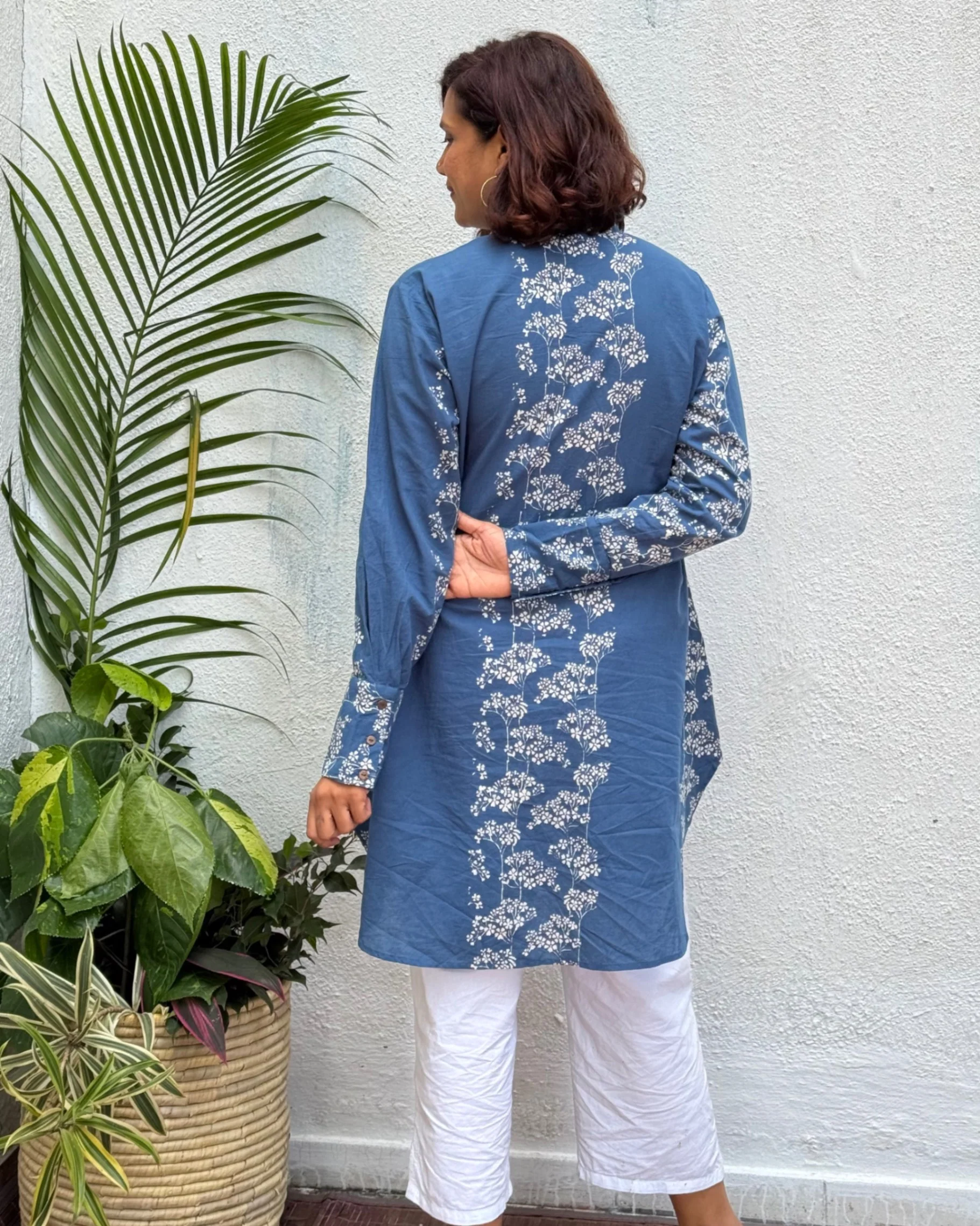 Nandini Block Printed Cotton Kurti - Image 8