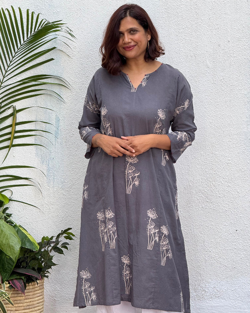 Nayab Block Printed Cotton Kurti - Image 2
