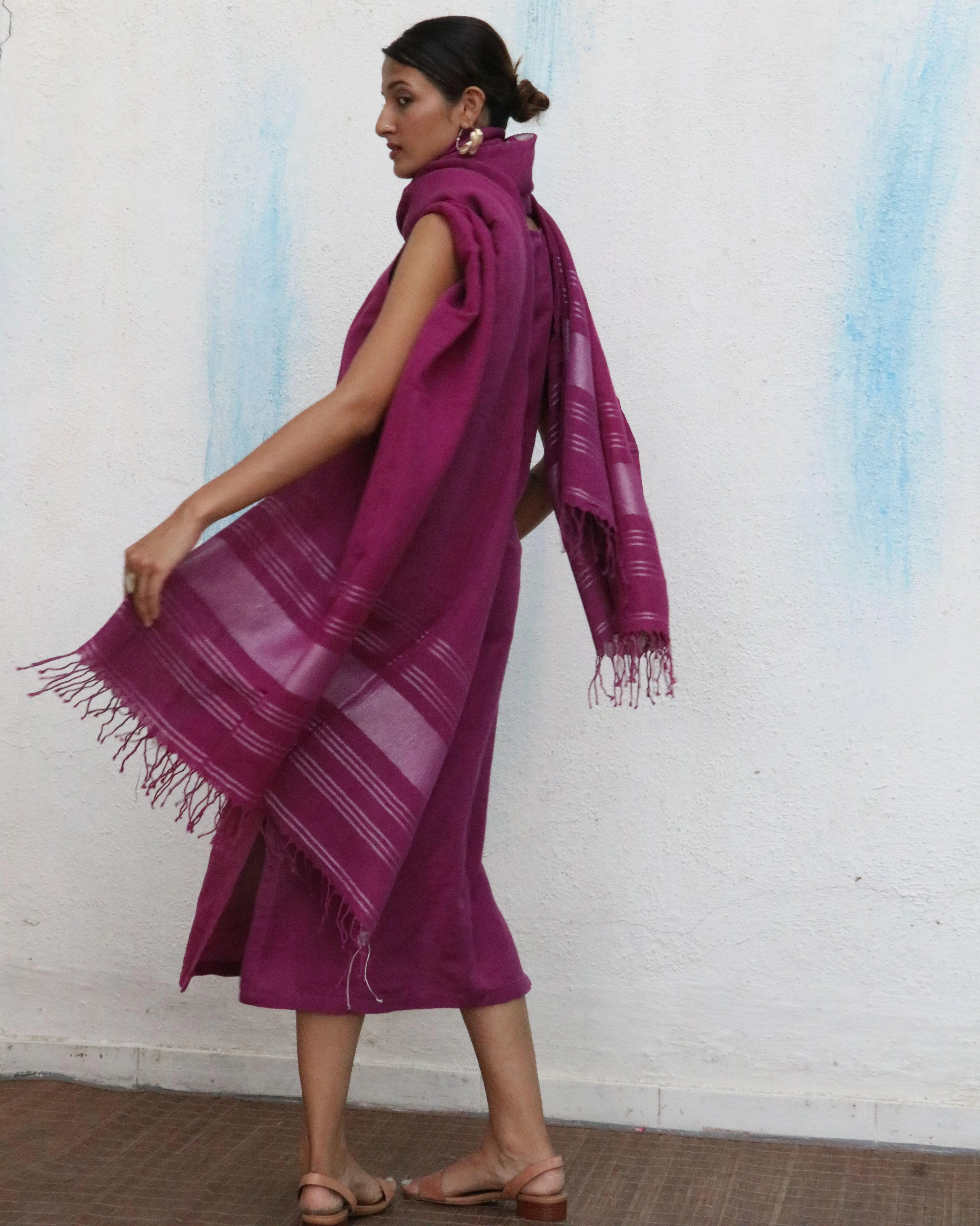 Nora Handwoven Linen Dupatta - Breathe - Image 7