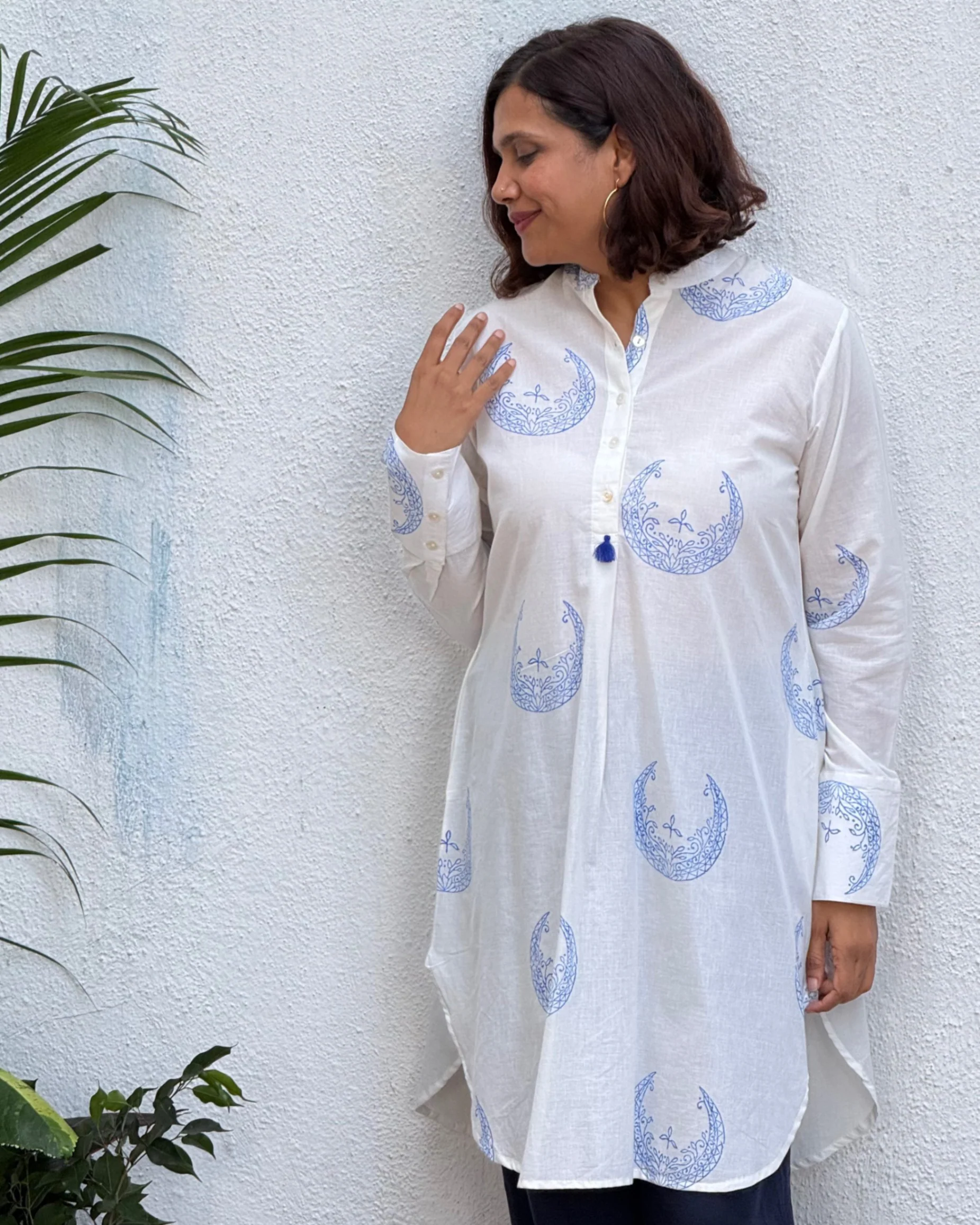 Paakeezah Block Printed Cotton Kurti - Image 6