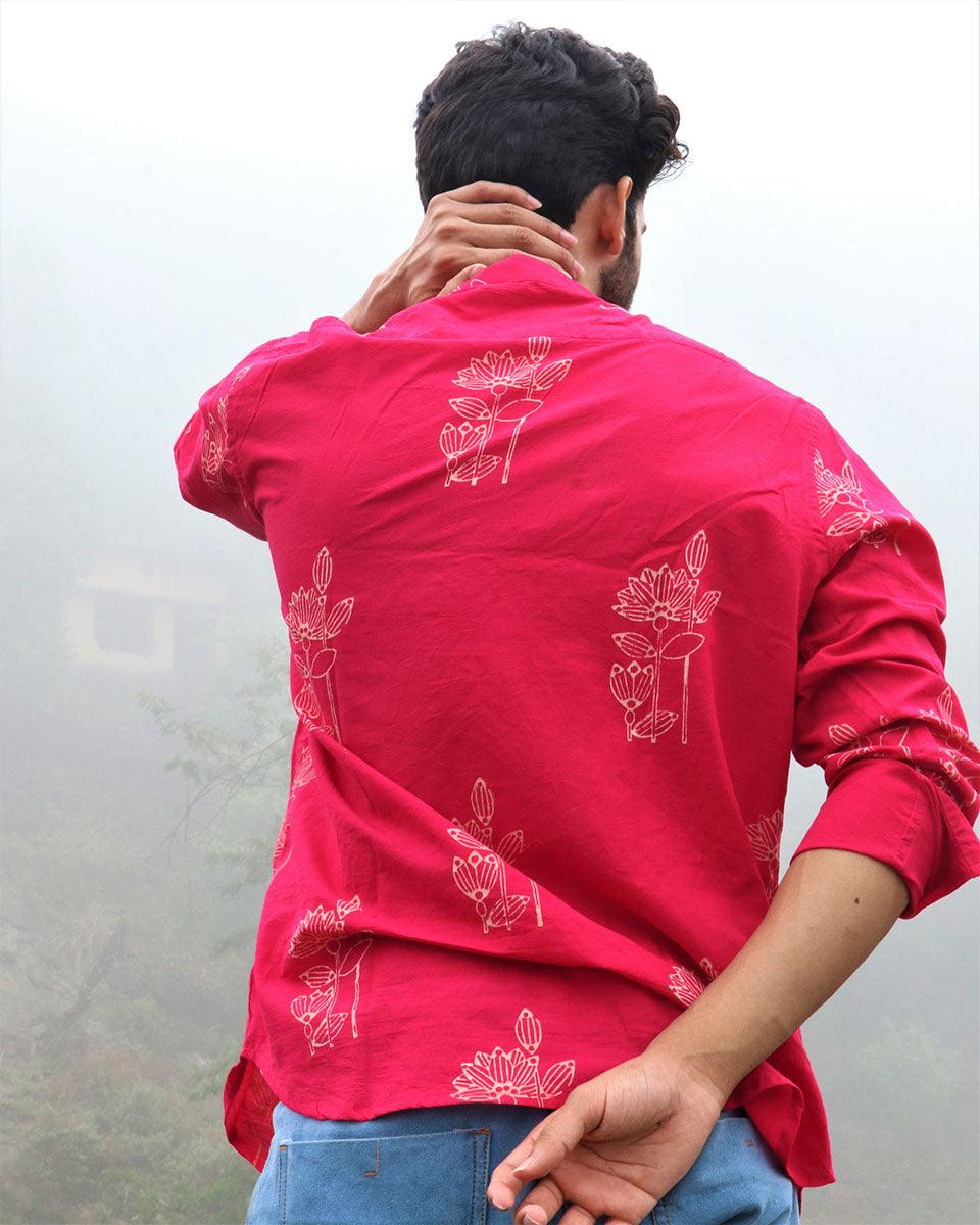 Rani Floral Block Printed Cotton Shirt - Image 7