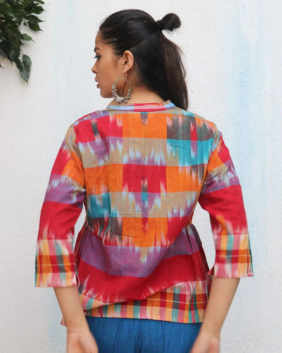 Rinaaz Gamcha Cotton Top - Image 6