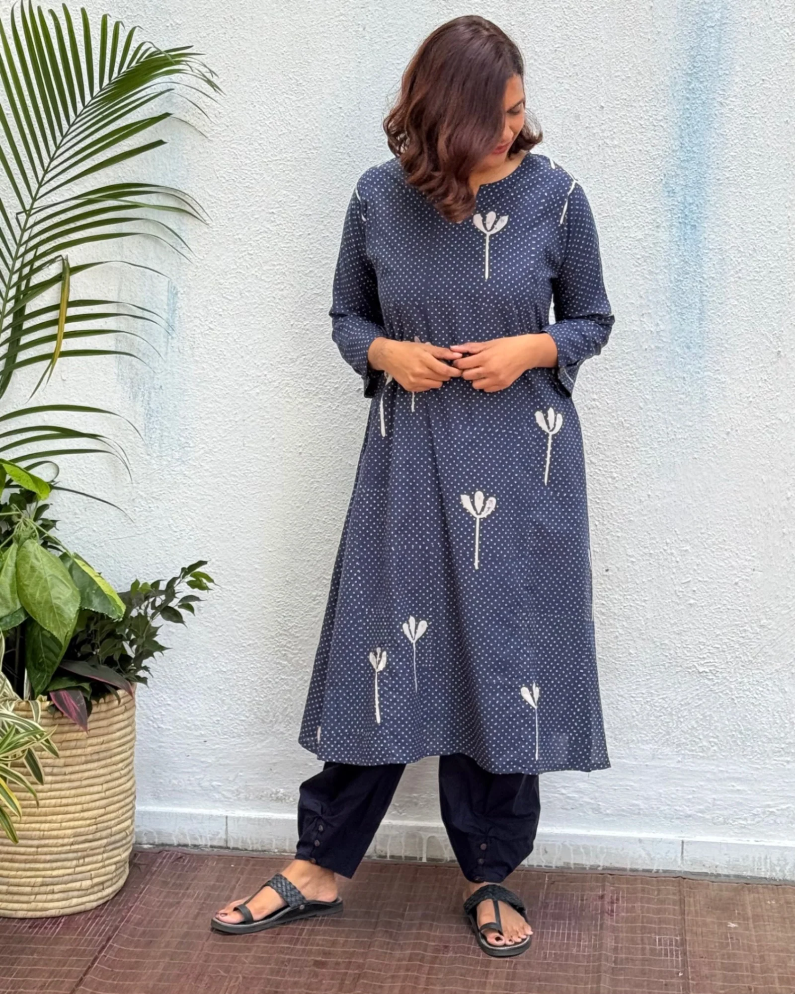 Roma Block Printed Cotton Kurti - Image 5