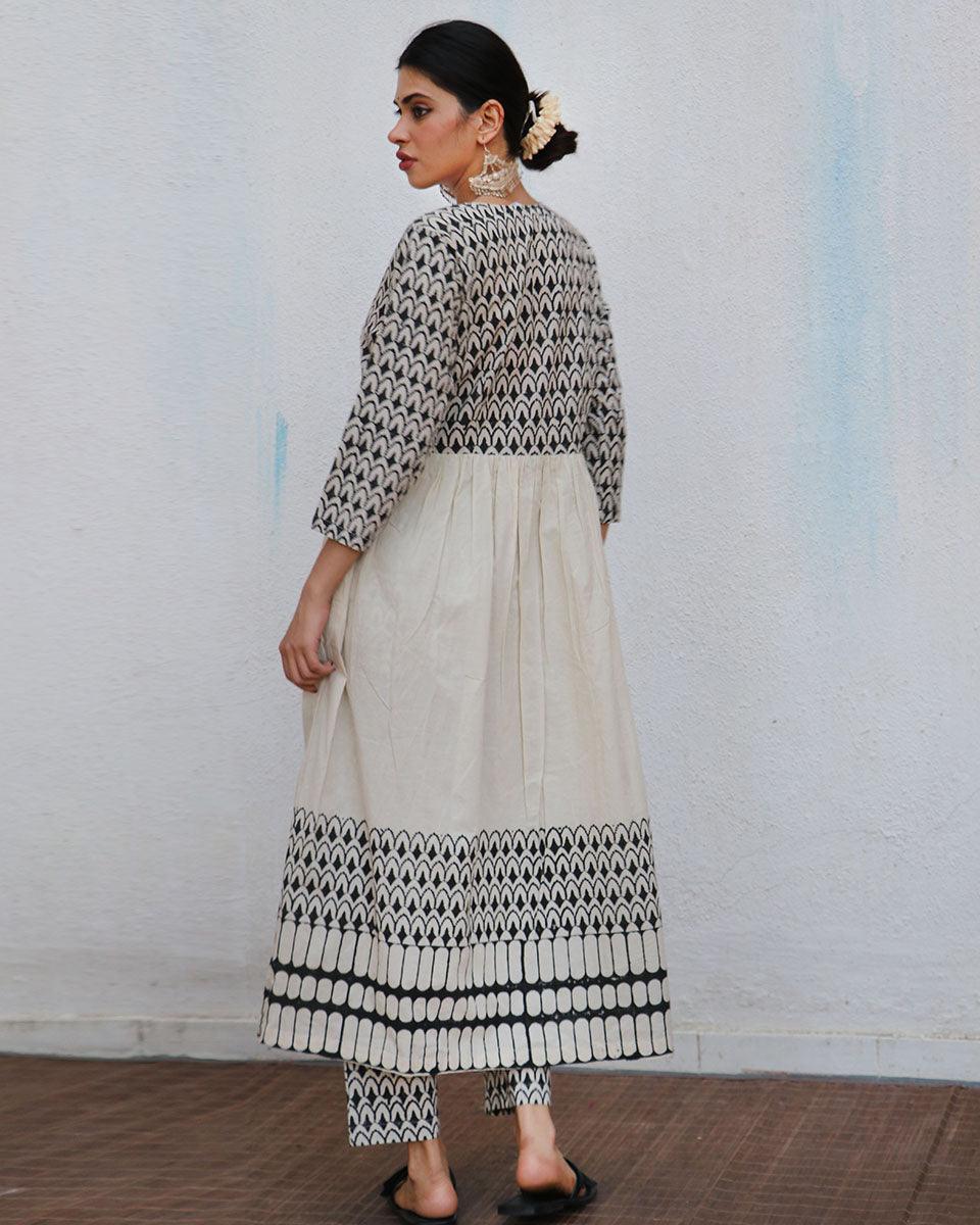 Roohi Block printed Kurta Set - NOMAD - Image 4