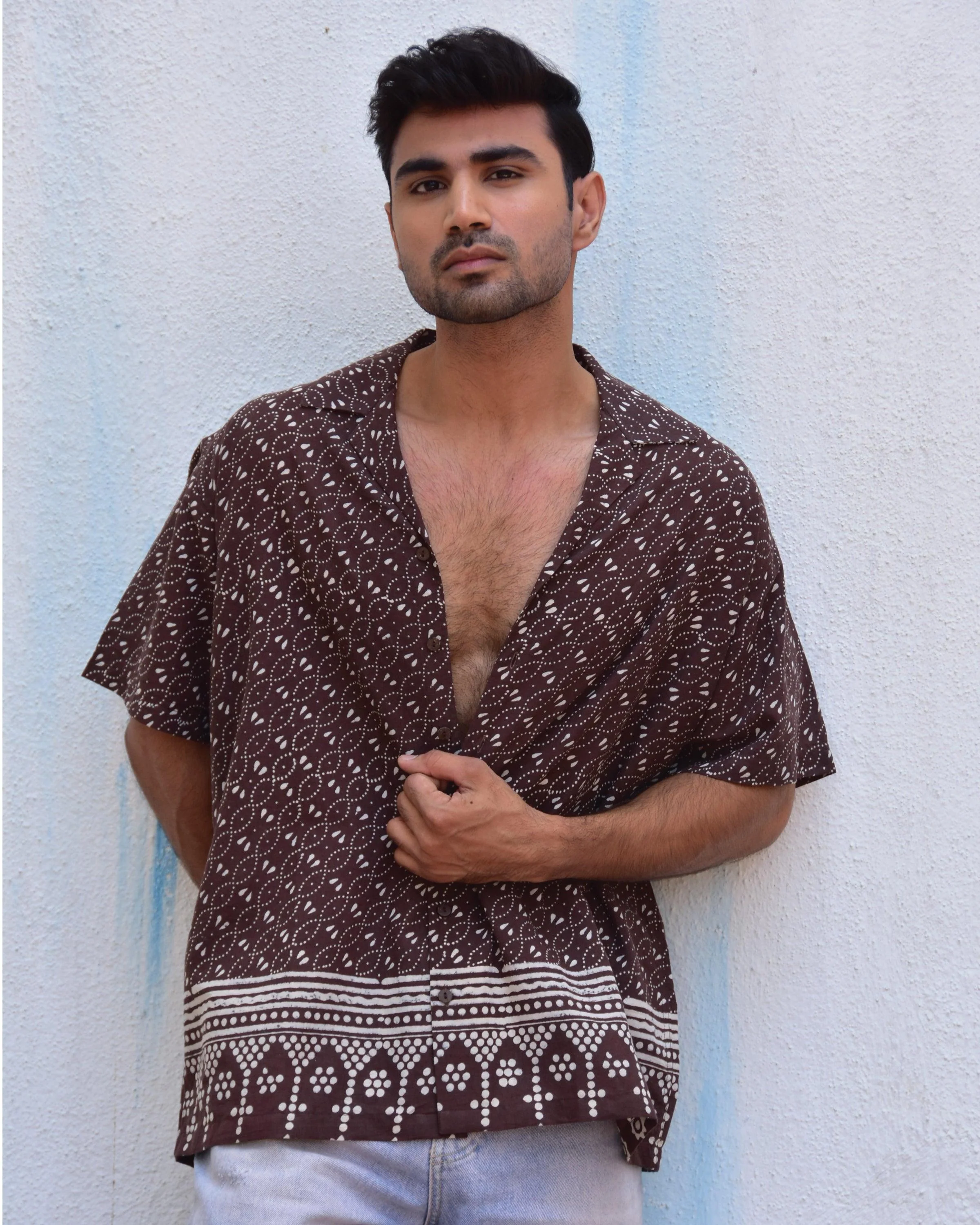 Rustic Rhapsody Handblockprinted Pure Cotton Shirt - Image 2