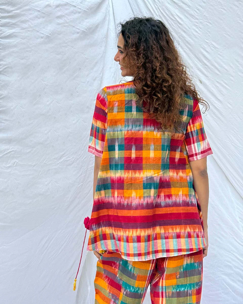Saanjh Gamcha Cotton Top - GMC - Image 7