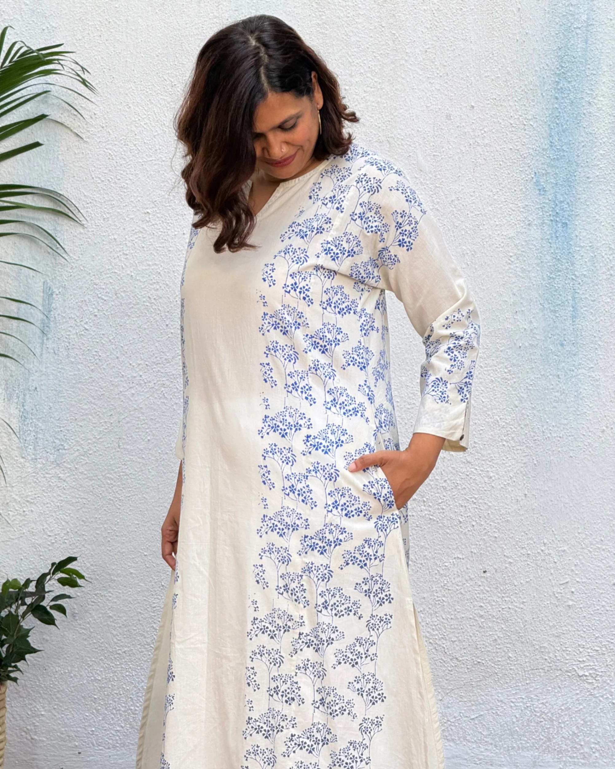Satabdi Block Printed Cotton Kurti - Image 8