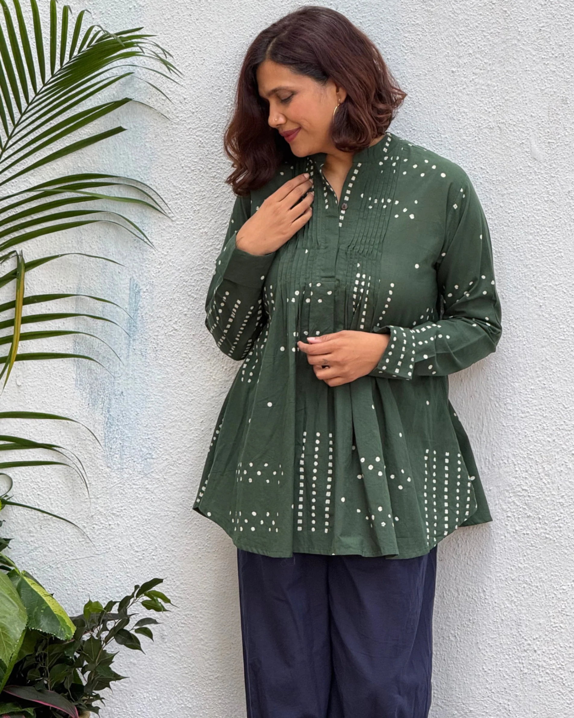 Shalini Block Printed Cotton Kurti - Image 2