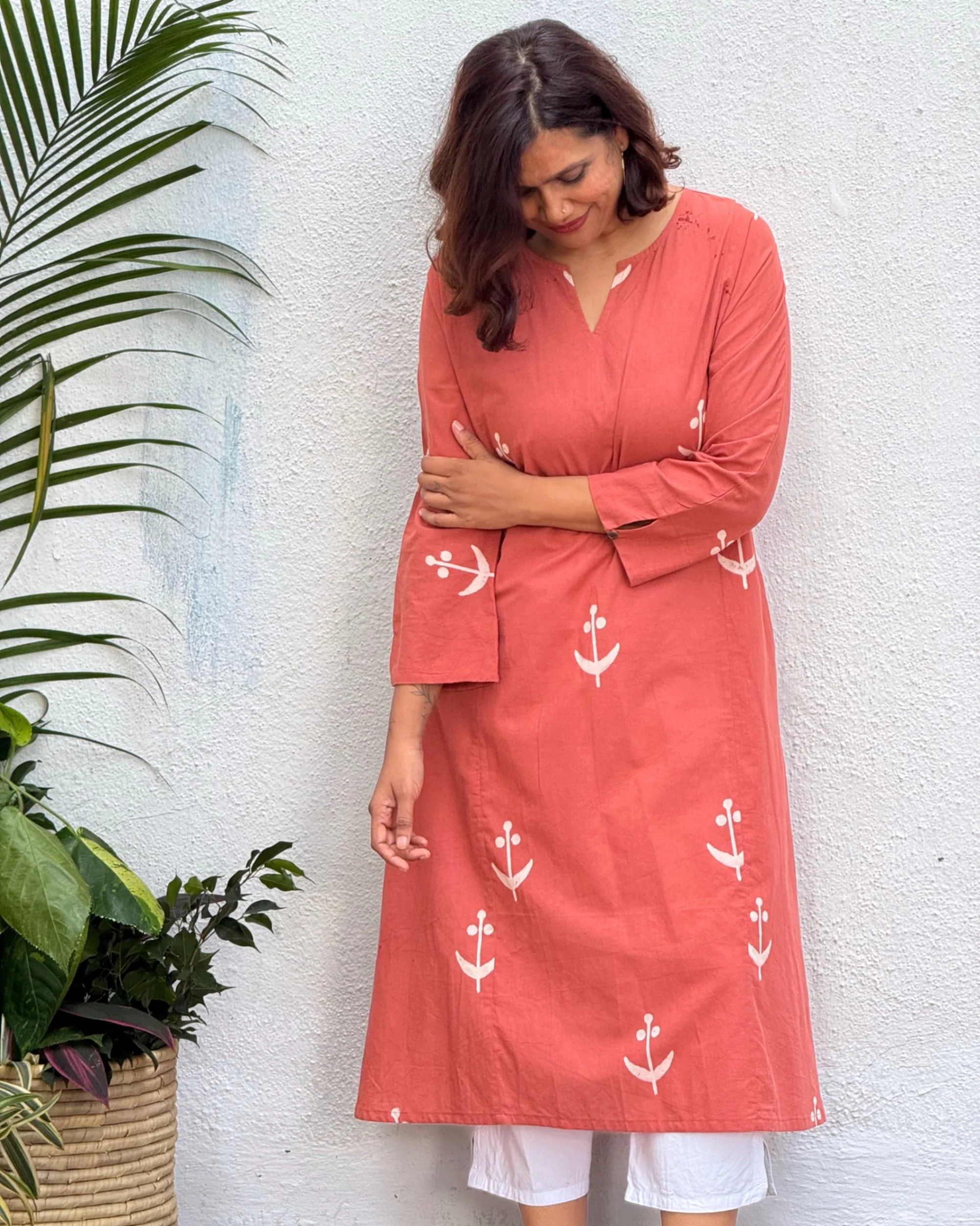 Shama Block Printed Cotton Kurti - Image 8
