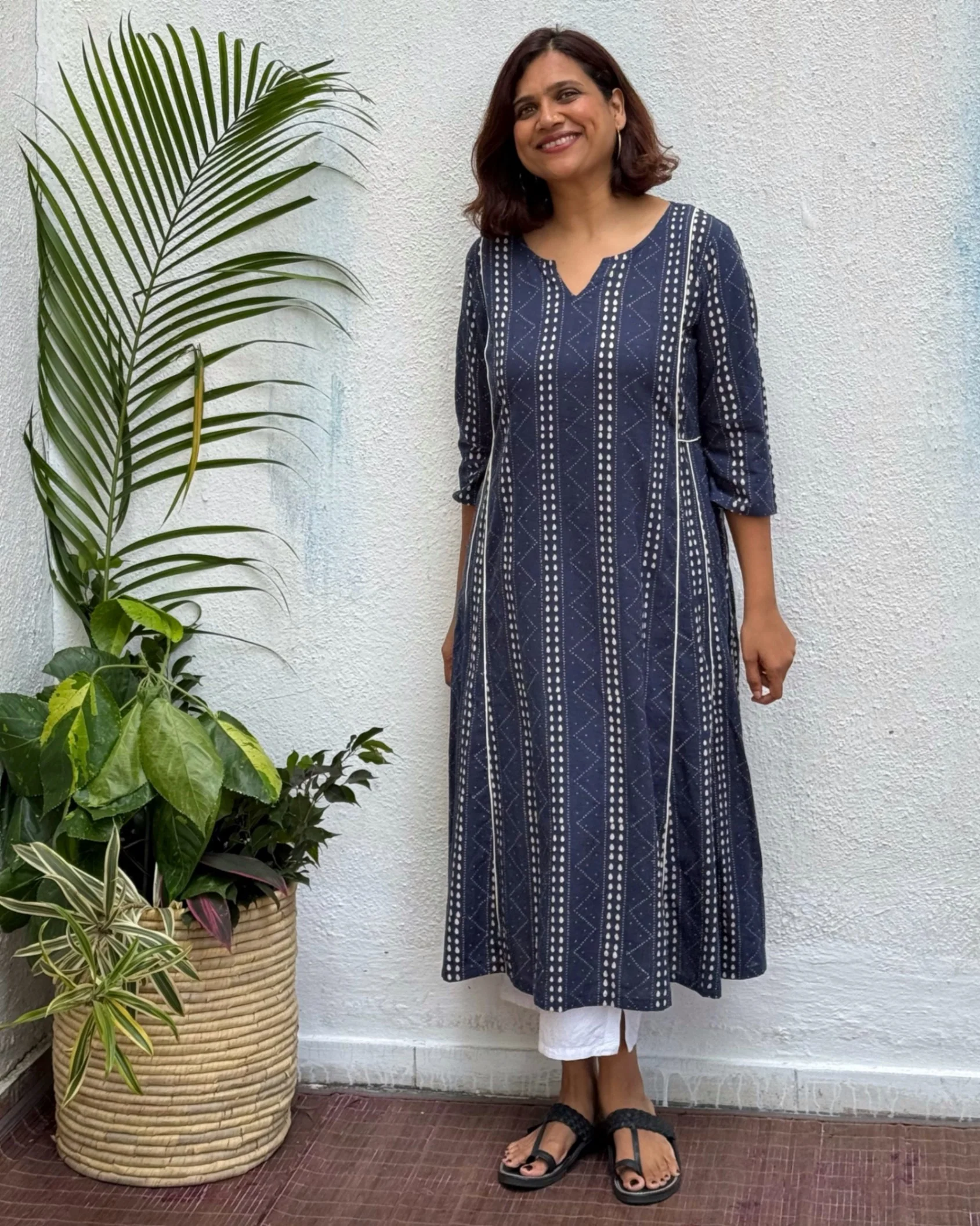 Shobha Block Printed Cotton Kurti - Image 6