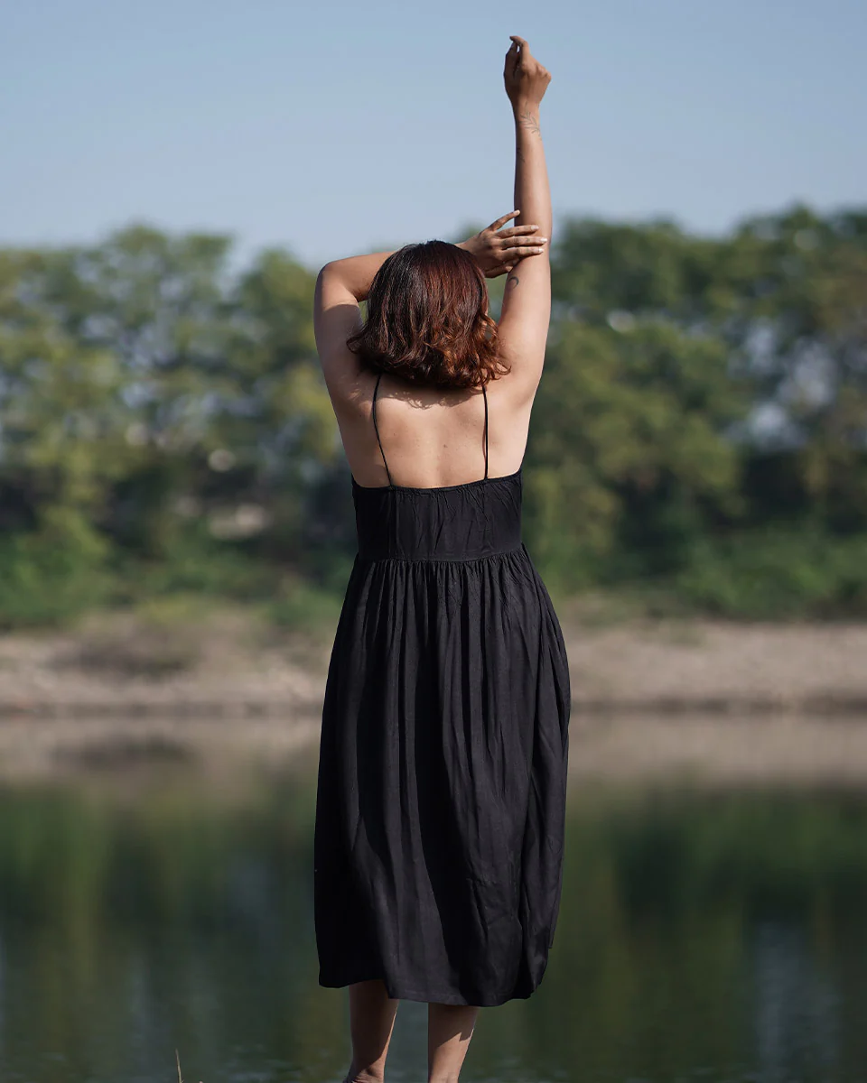 Solace Handwoven Bamboo Dress - Image 6