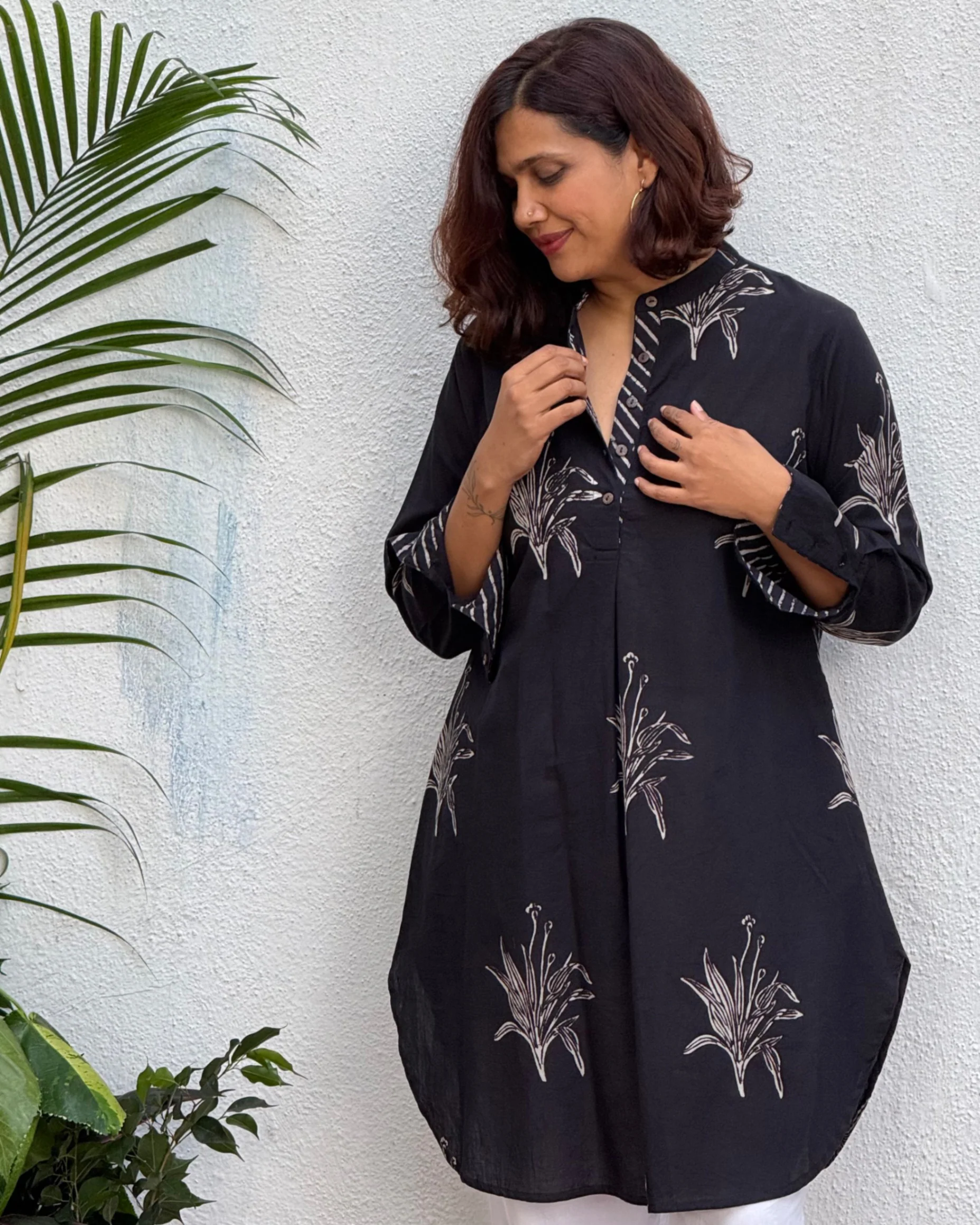 Sumati Block Printed Cotton Kurti - Image 4