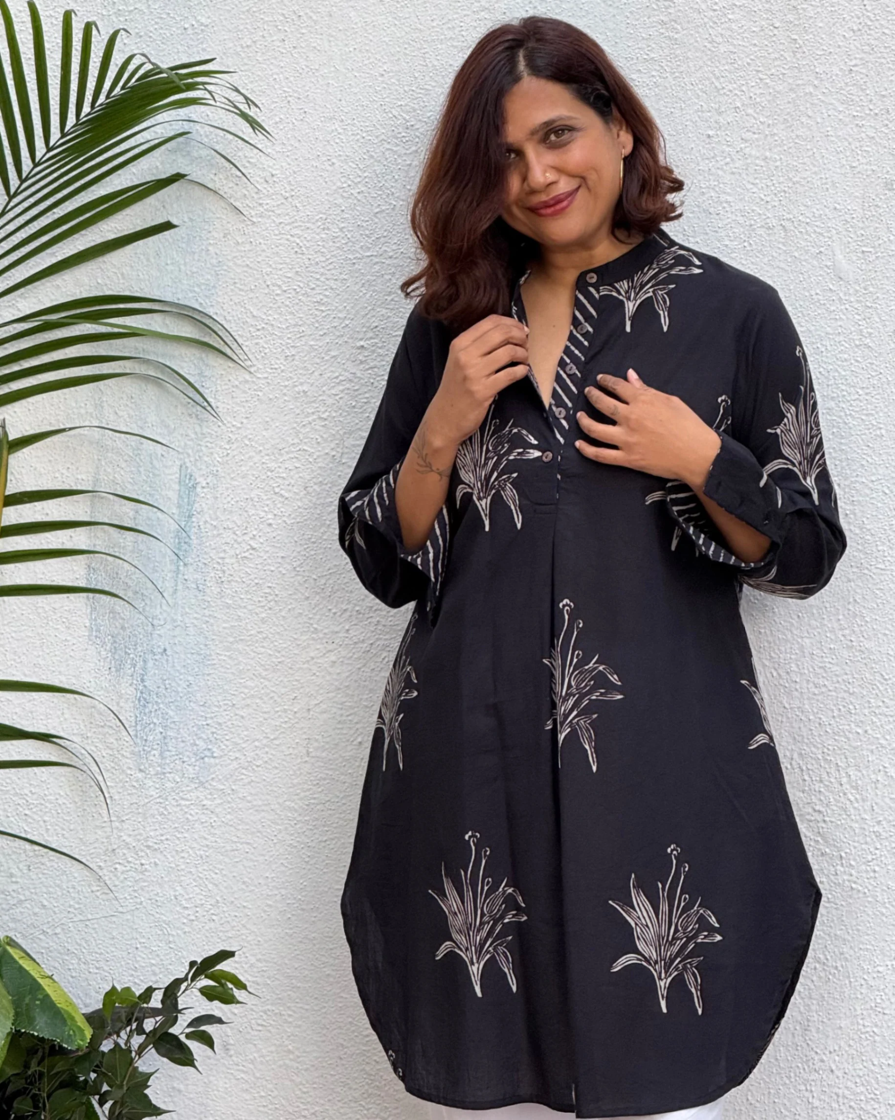 Sumati Block Printed Cotton Kurti - Image 7