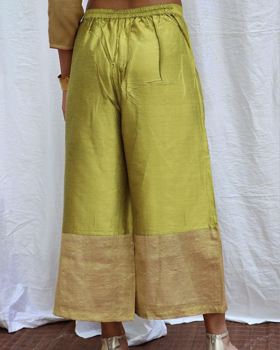 Swetambhara Handwoven Cotton Zari Kurta Set - Zari - Image 13
