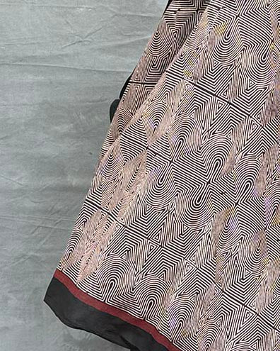 Winterâ€™s Veil Blockprinted Cotton Dupatta - Image 5