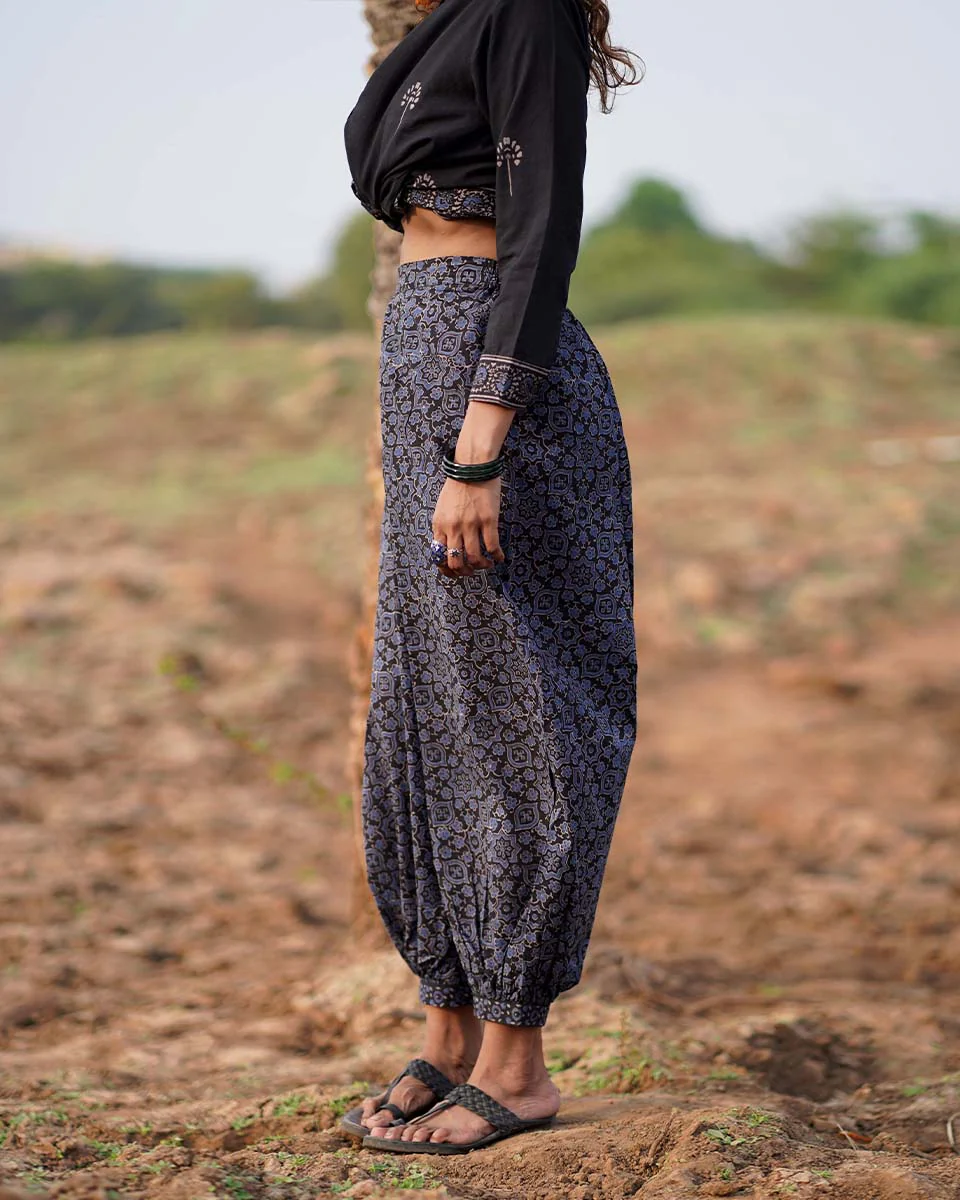 Wistful Dawn Blockprinted Cotton Pant-WWB - Image 5