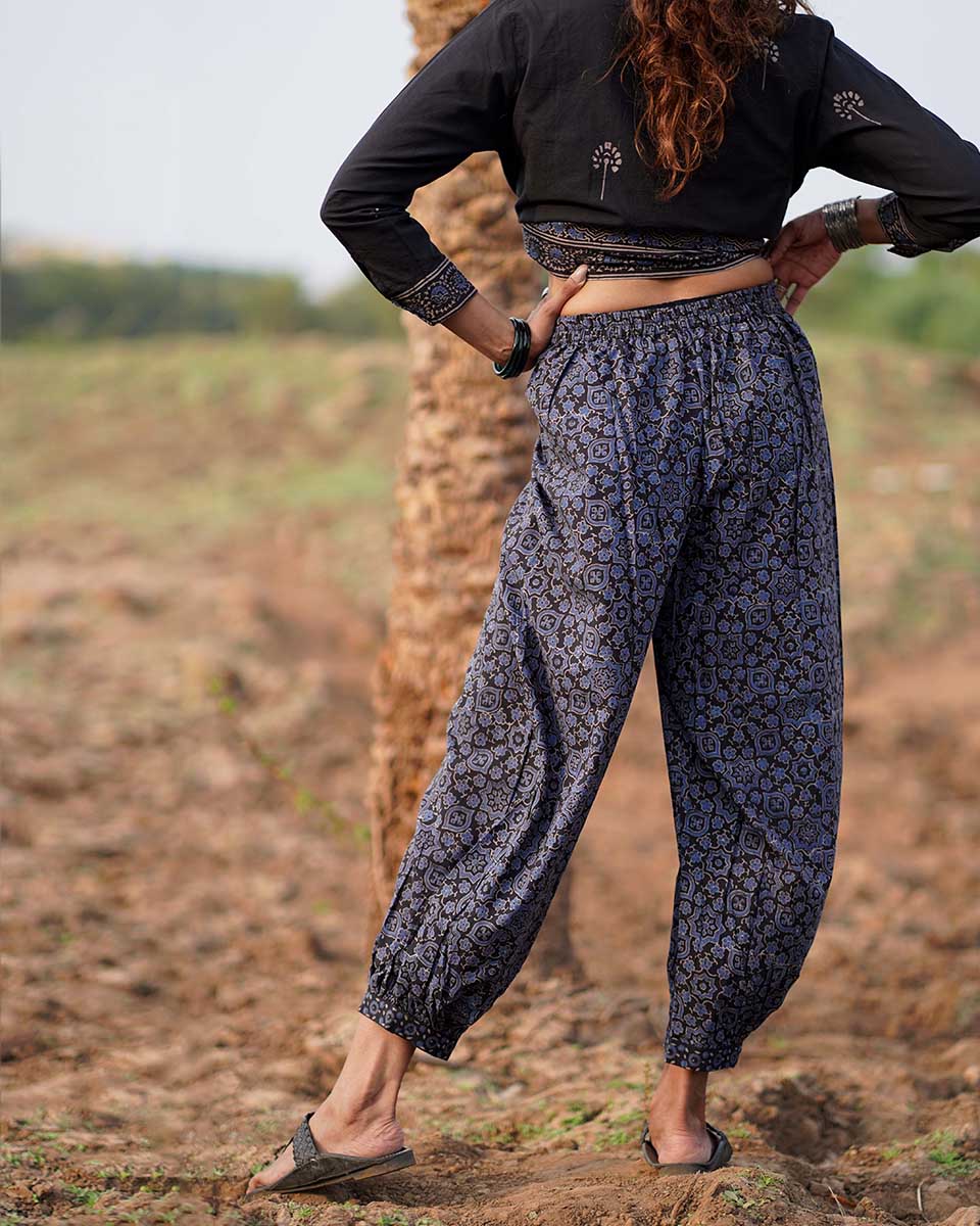 Wistful Dawn Blockprinted Cotton Pant-WWB - Image 6
