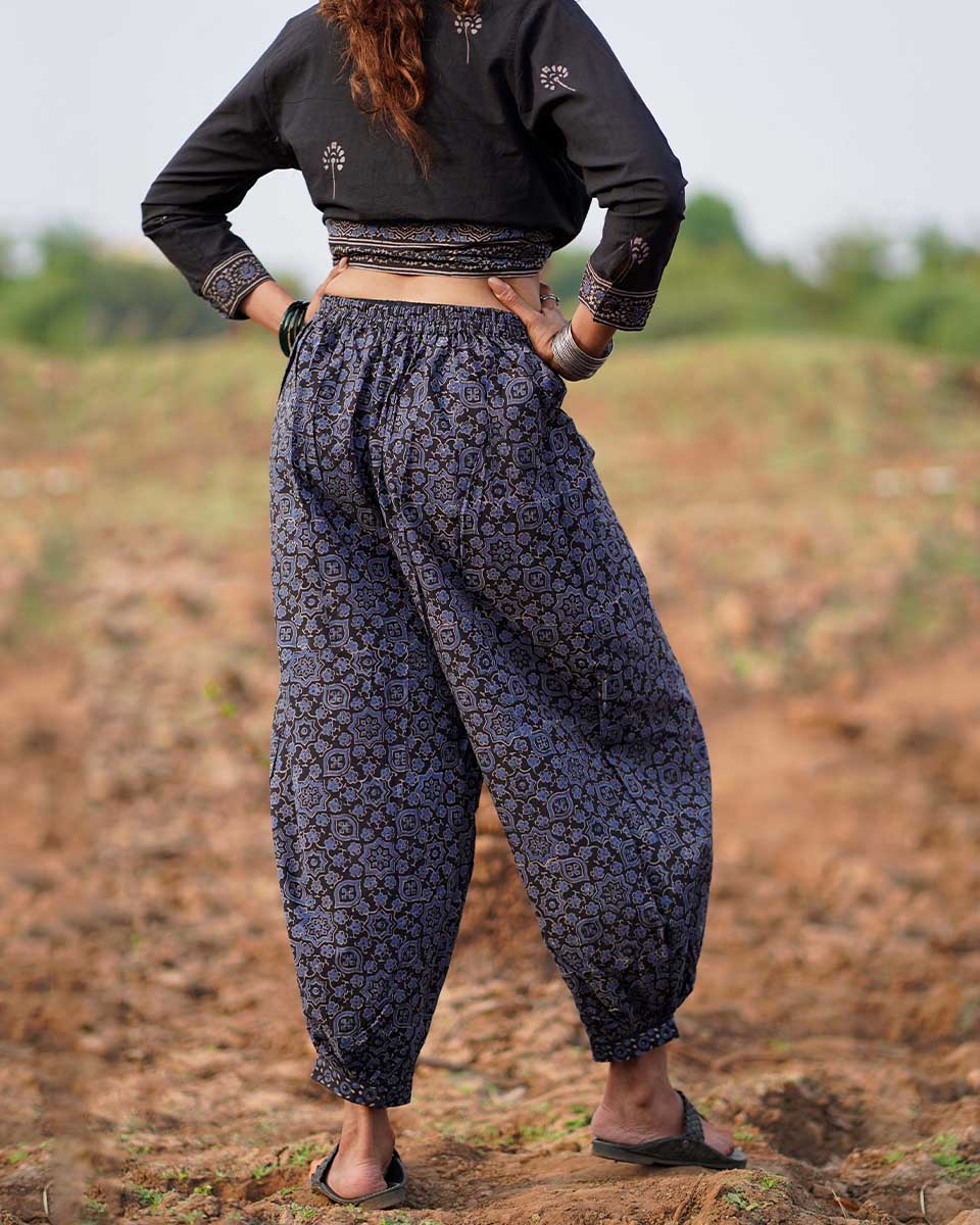 Wistful Dawn Blockprinted Cotton Pant-WWB - Image 7