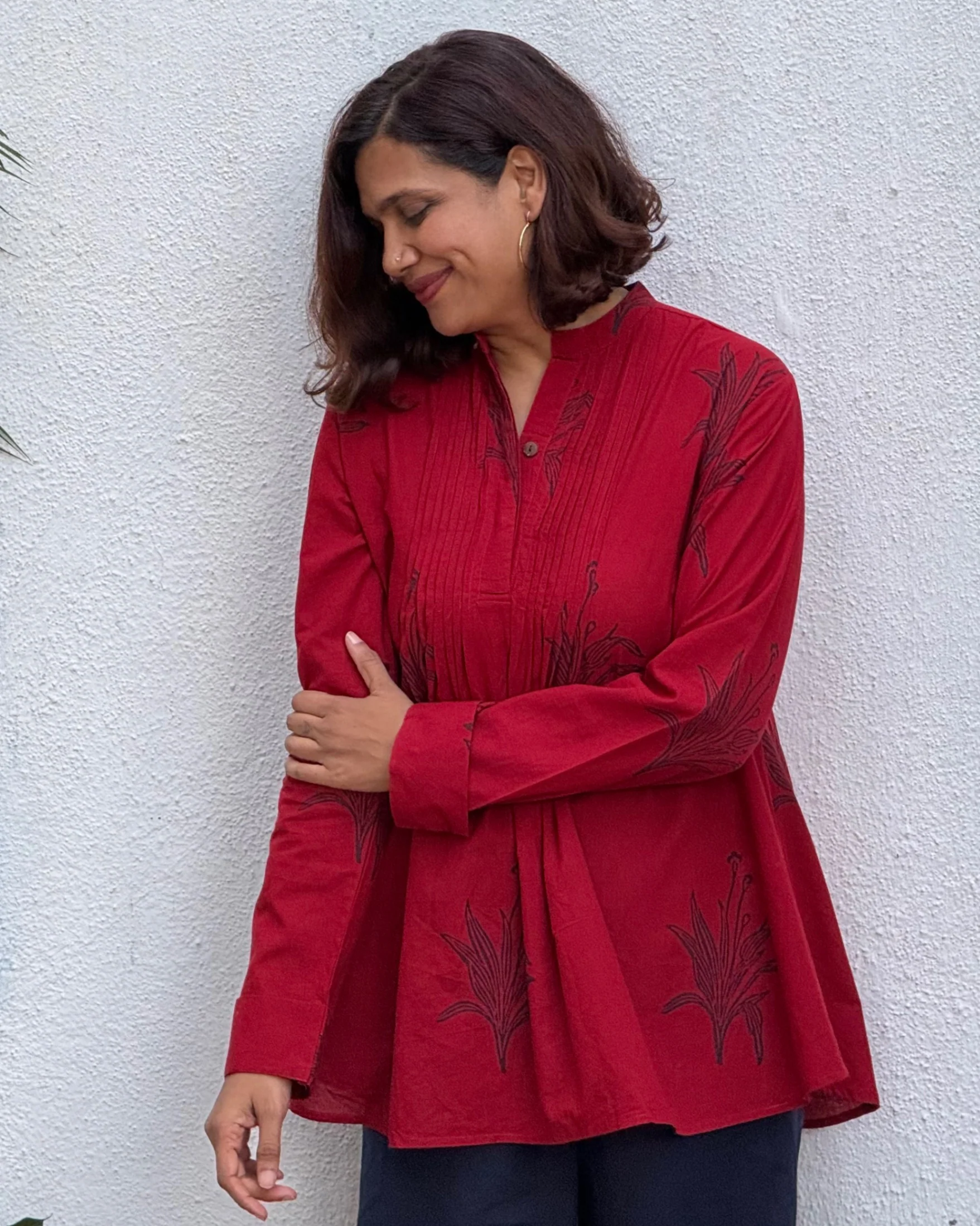 Zebaish Block Printed Cotton Kurti - Image 10