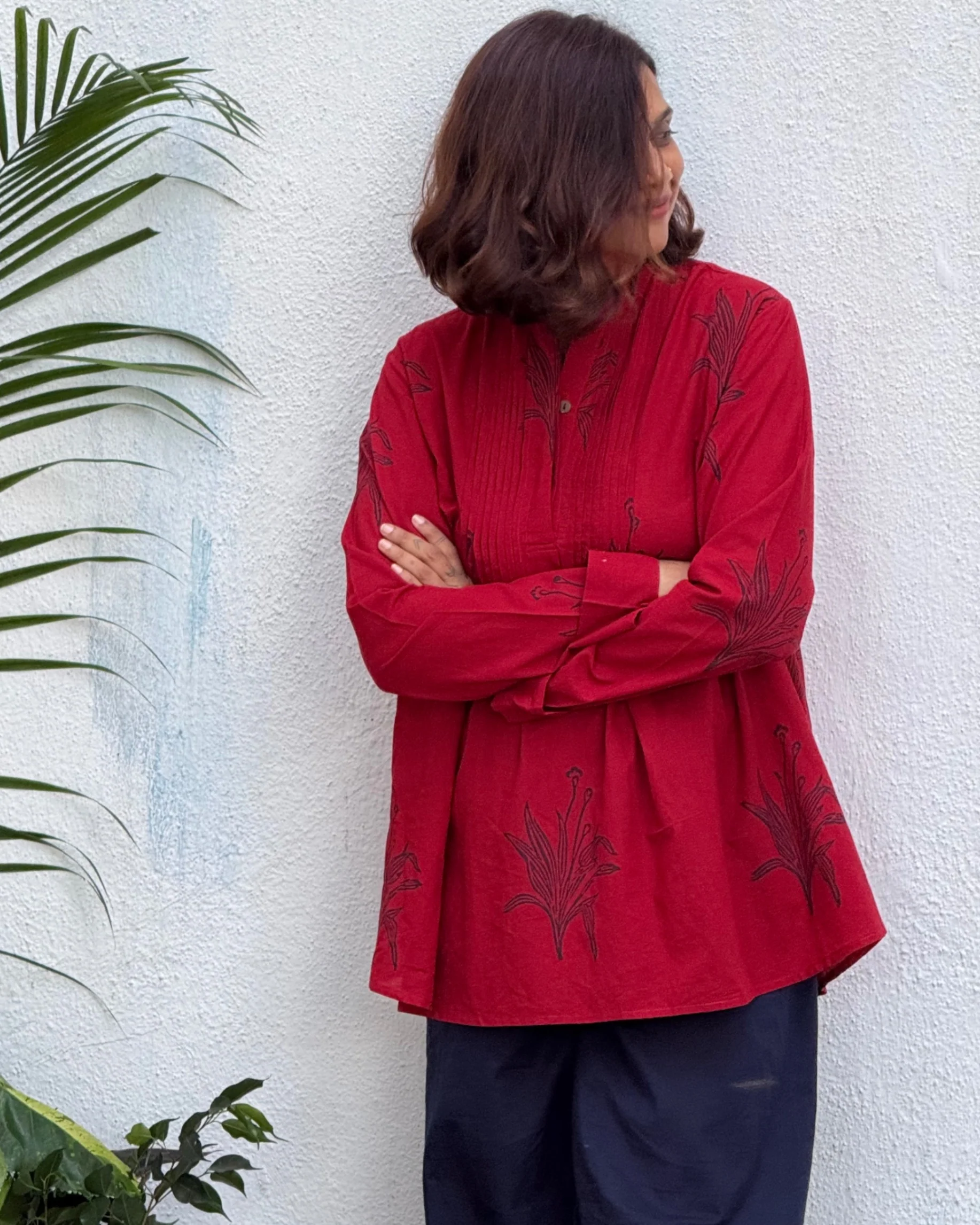 Zebaish Block Printed Cotton Kurti - Image 7