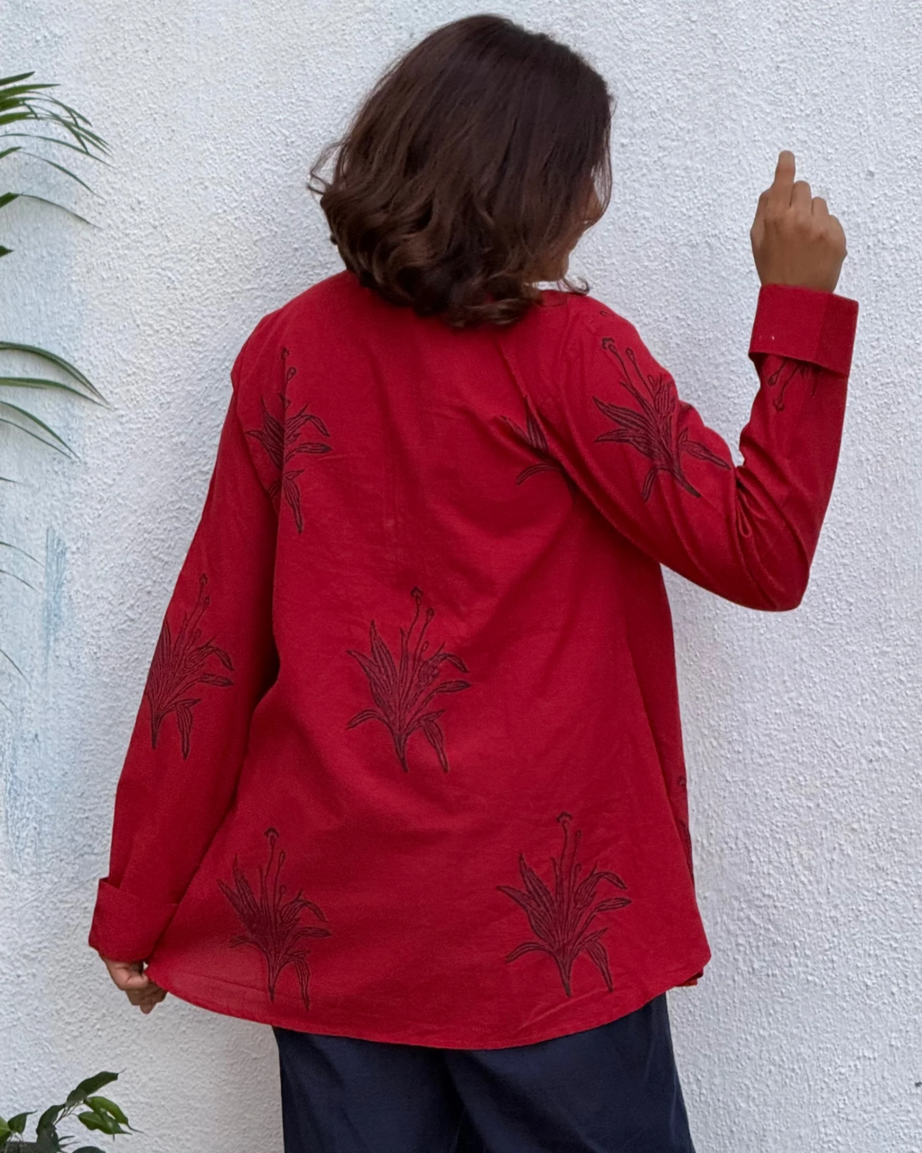 Zebaish Block Printed Cotton Kurti - Image 8