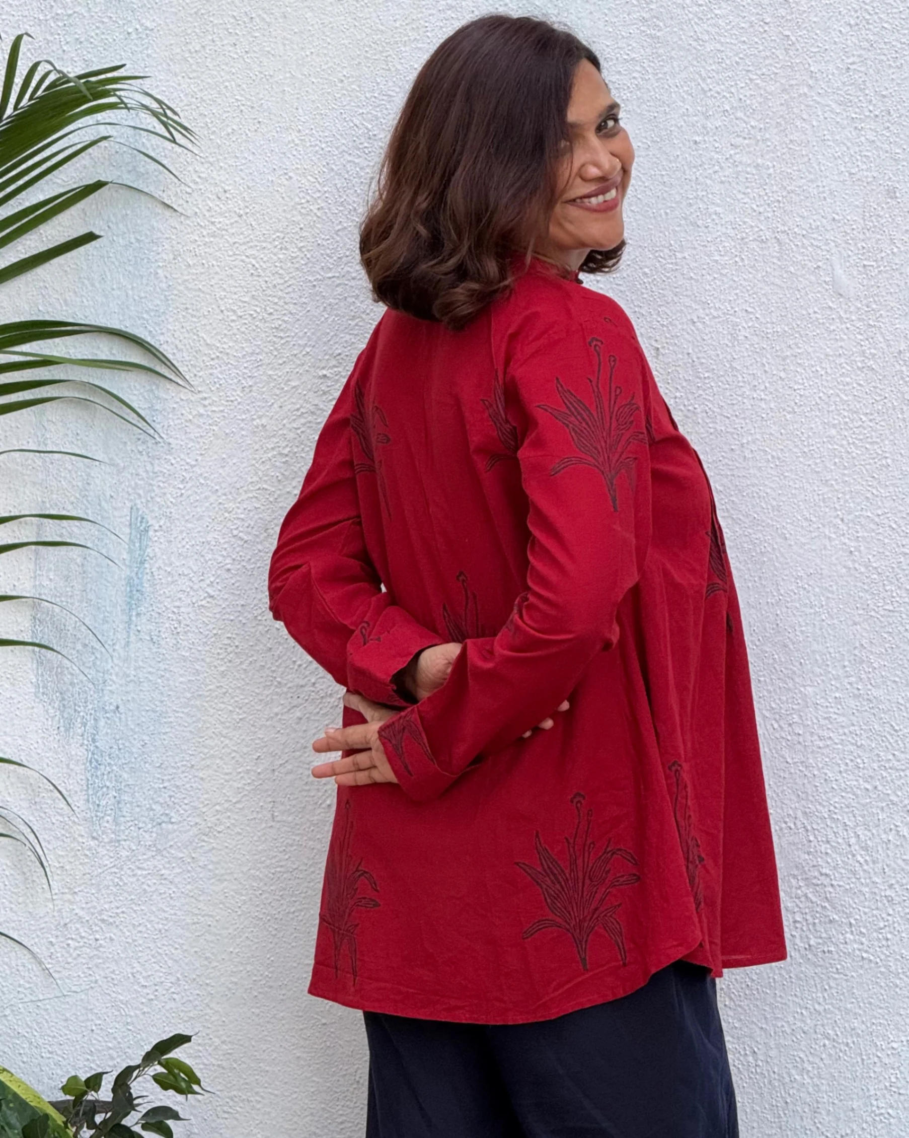 Zebaish Block Printed Cotton Kurti - Image 9