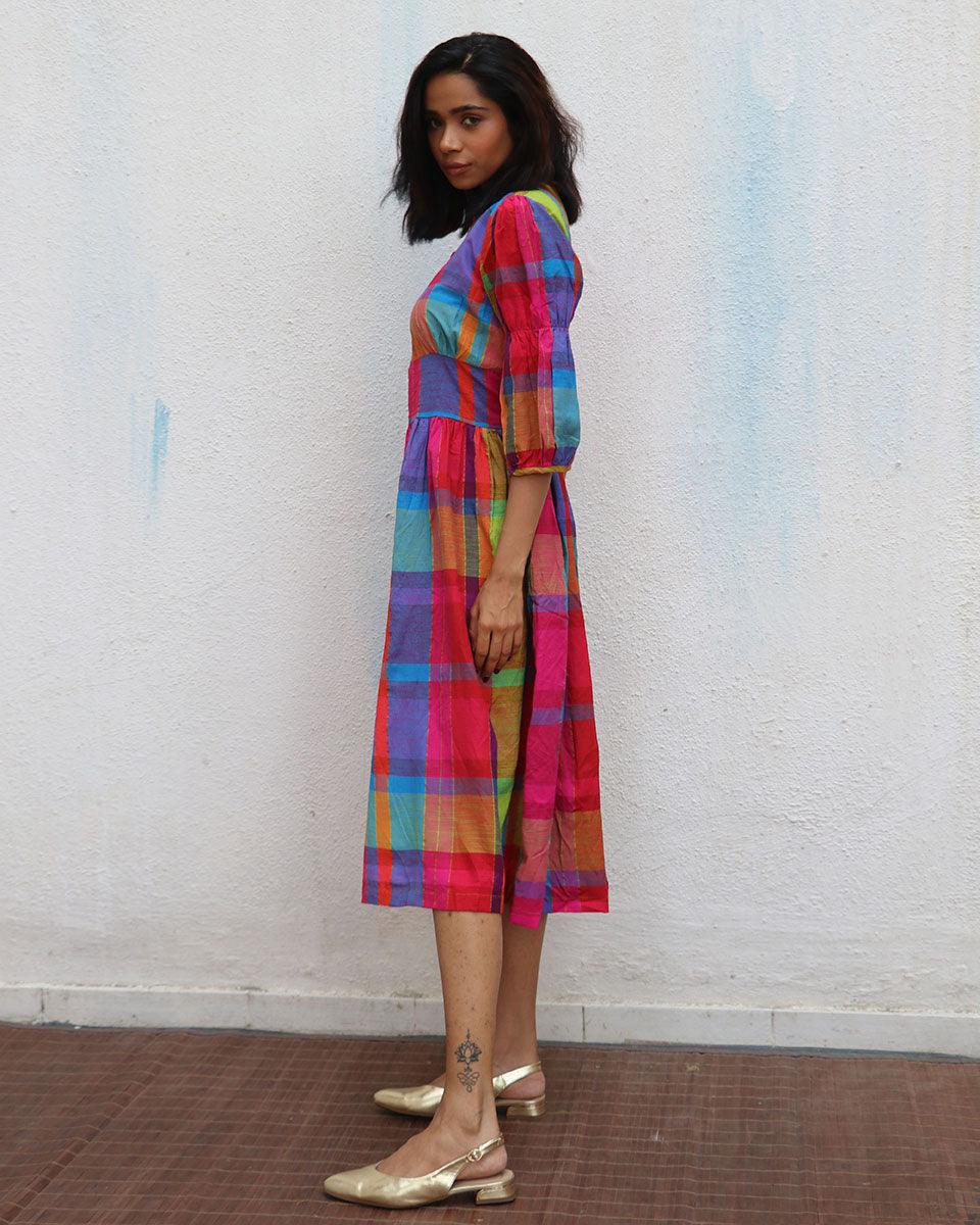 Zehra Handwoven Cotton Dress - Image 7